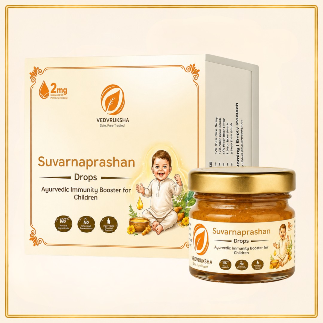 Vedvruksha Suvarnaprashan Drops for Kids | Immunity, Appetite & Focus Support