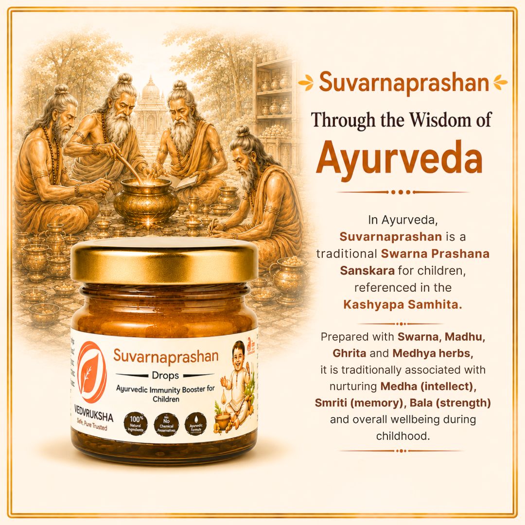 Vedvruksha Suvarnaprashan Drops for Kids | Immunity, Appetite & Focus Support